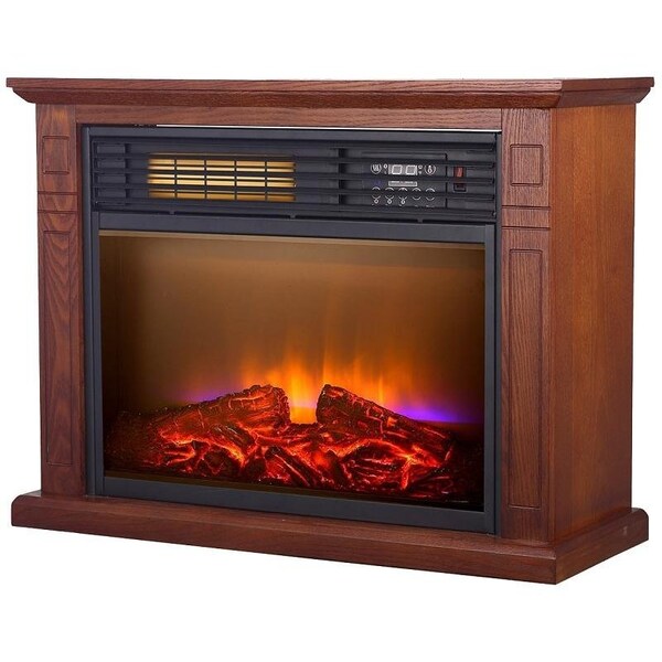 Comfort Glow Real Flame Electric Fireplace, 29 in OAW, 11 in OAD, 227